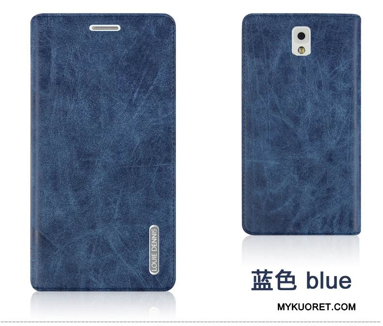 Kuori Samsung Galaxy Note 3 Nahka Punainen Puhelimen Kuoret, Kotelo Samsung Galaxy Note 3 Kuoret