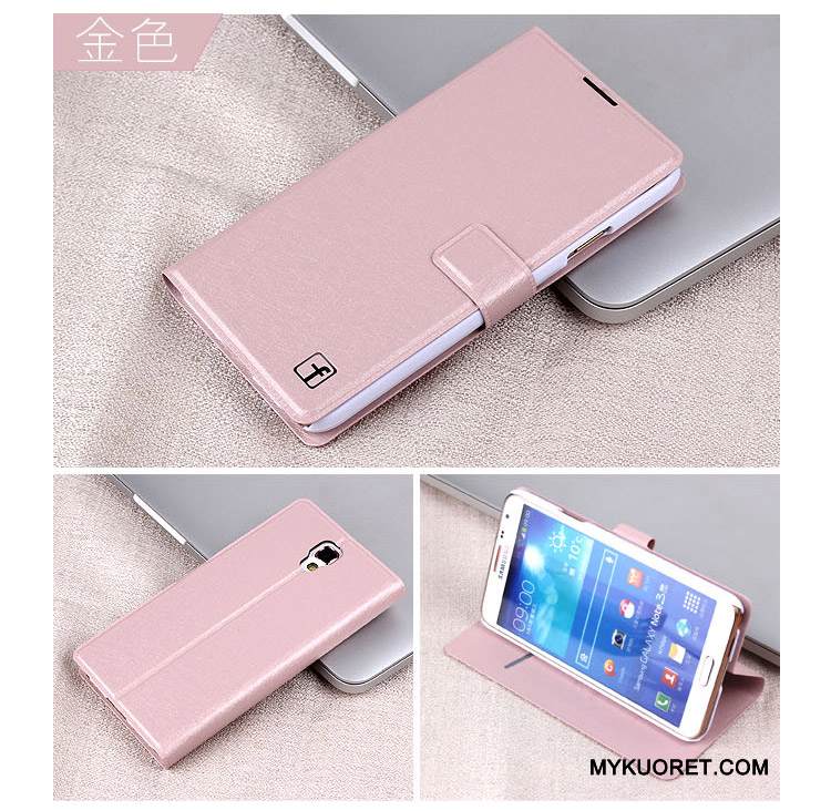 Kuori Samsung Galaxy Note 3 Nahka Valkoinen Puhelimen Kuoret, Kotelo Samsung Galaxy Note 3 Suojaus