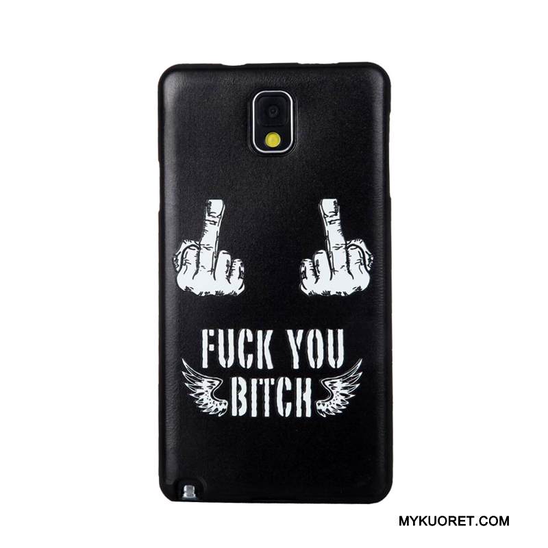 Kuori Samsung Galaxy Note 3 Pehmeä Neste Kalvo Puhelimen Kuoret, Kotelo Samsung Galaxy Note 3 Kohokuviointi Karkaisu