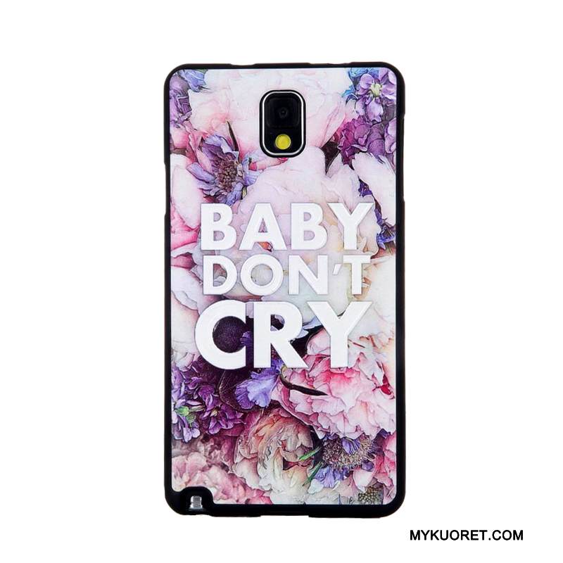 Kuori Samsung Galaxy Note 3 Pehmeä Neste Kalvo Puhelimen Kuoret, Kotelo Samsung Galaxy Note 3 Kohokuviointi Karkaisu