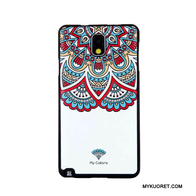 Kuori Samsung Galaxy Note 3 Pehmeä Neste Karkaisu Trendi, Kotelo Samsung Galaxy Note 3 Suojaus Kalvo Violetti