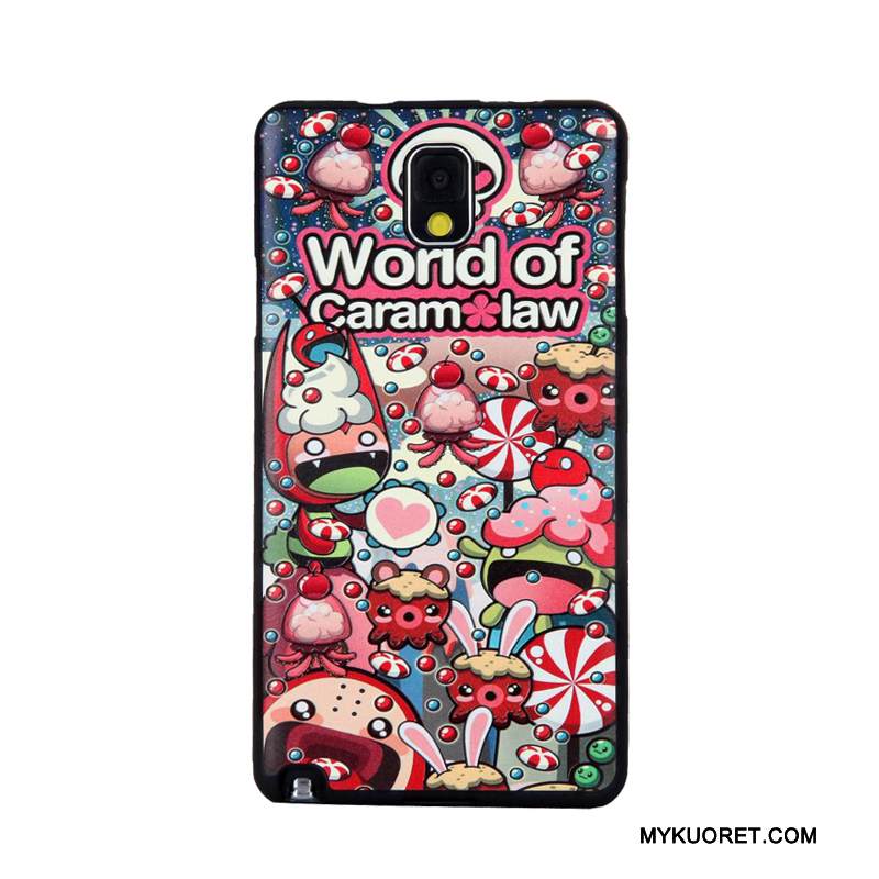 Kuori Samsung Galaxy Note 3 Pehmeä Neste Karkaisu Trendi, Kotelo Samsung Galaxy Note 3 Suojaus Kalvo Violetti