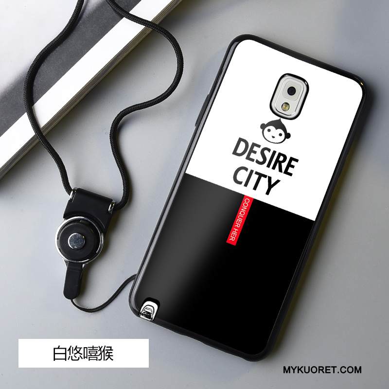 Kuori Samsung Galaxy Note 3 Sarjakuva Murtumaton Puhelimen Kuoret, Kotelo Samsung Galaxy Note 3 Pehmeä Neste Trendi Musta