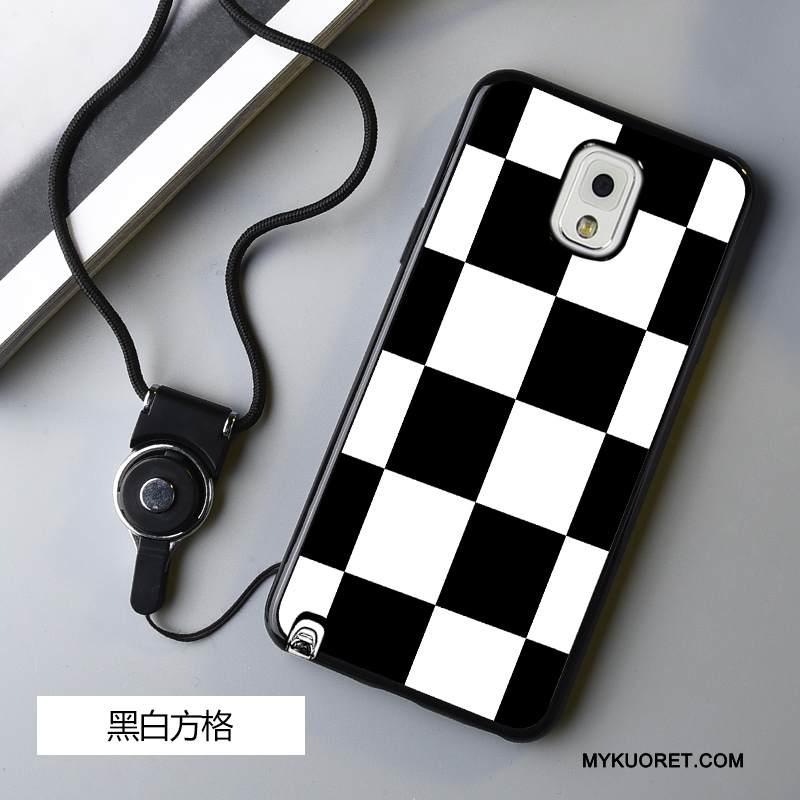 Kuori Samsung Galaxy Note 3 Sarjakuva Murtumaton Puhelimen Kuoret, Kotelo Samsung Galaxy Note 3 Pehmeä Neste Trendi Musta