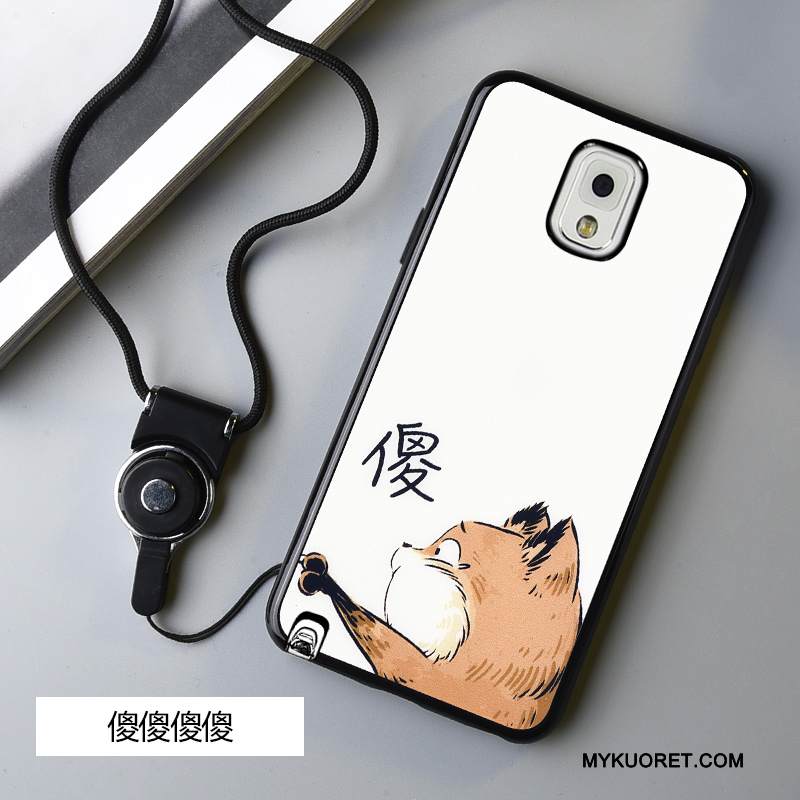 Kuori Samsung Galaxy Note 3 Sarjakuva Murtumaton Puhelimen Kuoret, Kotelo Samsung Galaxy Note 3 Pehmeä Neste Trendi Musta