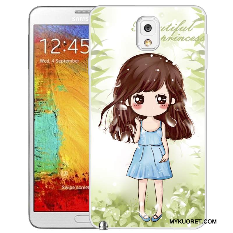 Kuori Samsung Galaxy Note 3 Sarjakuva Vihreä Puhelimen Kuoret, Kotelo Samsung Galaxy Note 3 Luova