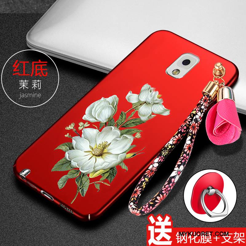 Kuori Samsung Galaxy Note 3 Silikoni Lehmä Puhelimen Kuoret, Kotelo Samsung Galaxy Note 3 Suojaus Punainen