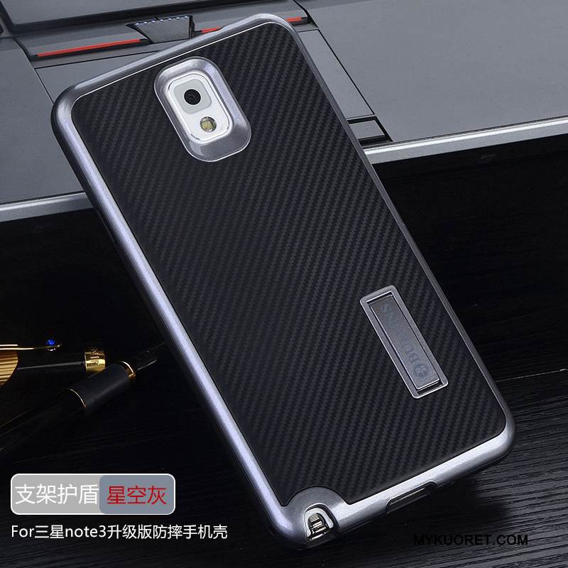 Kuori Samsung Galaxy Note 3 Silikoni Murtumaton Takakansi, Kotelo Samsung Galaxy Note 3 Suojaus Punainen Puhelimen Kuoret