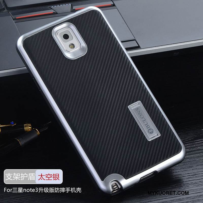 Kuori Samsung Galaxy Note 3 Silikoni Murtumaton Takakansi, Kotelo Samsung Galaxy Note 3 Suojaus Punainen Puhelimen Kuoret