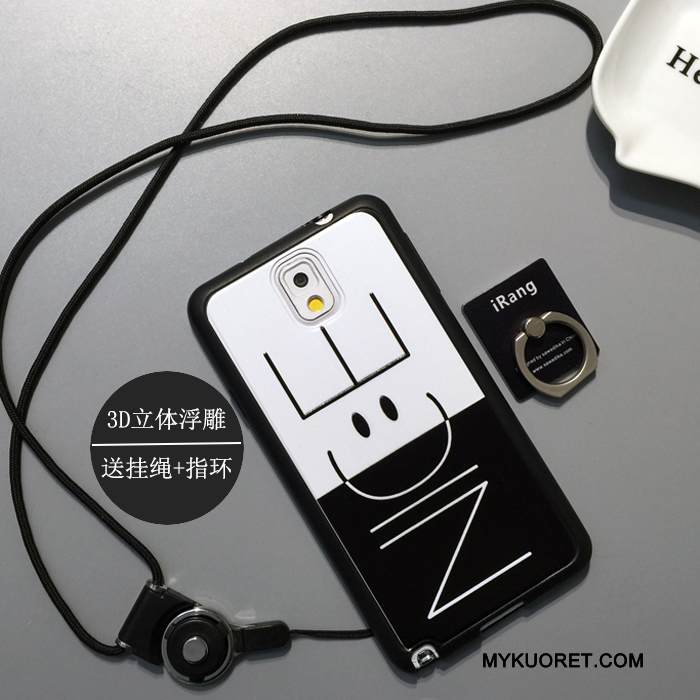 Kuori Samsung Galaxy Note 3 Silikoni Persoonallisuus Valkoinen, Kotelo Samsung Galaxy Note 3 Laukut Pesty Suede Puhelimen Kuoret