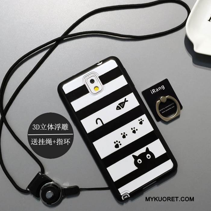 Kuori Samsung Galaxy Note 3 Silikoni Persoonallisuus Valkoinen, Kotelo Samsung Galaxy Note 3 Laukut Pesty Suede Puhelimen Kuoret