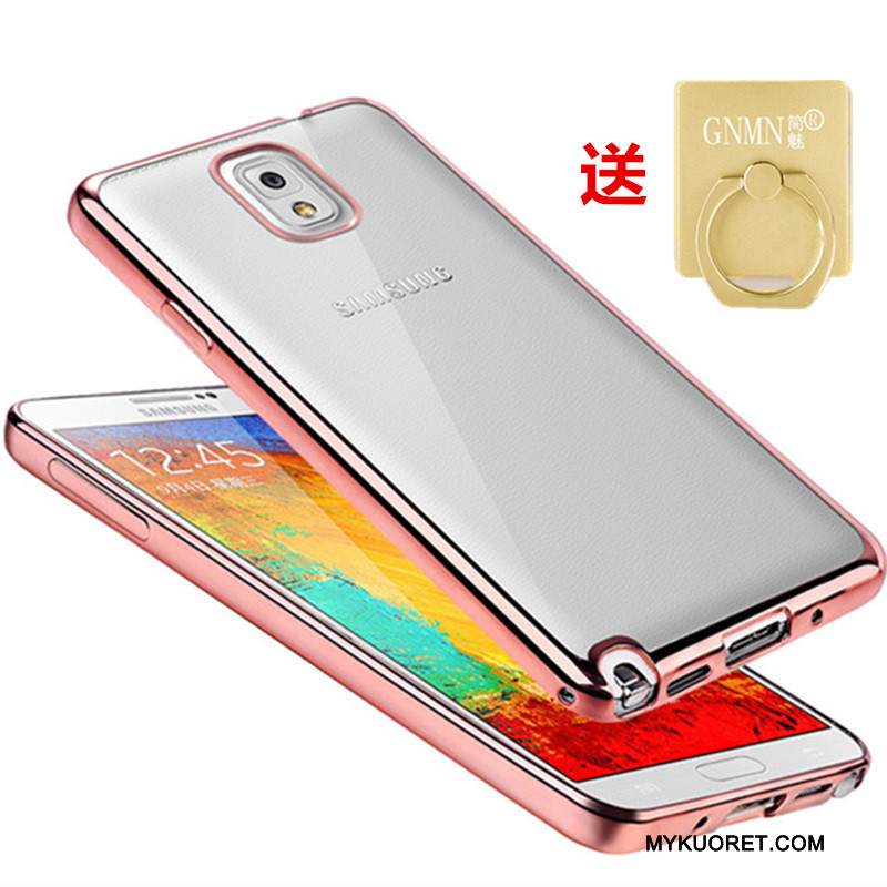 Kuori Samsung Galaxy Note 3 Silikoni Puhelimen Kuoret Kulta, Kotelo Samsung Galaxy Note 3 Pehmeä Neste Läpinäkyvä