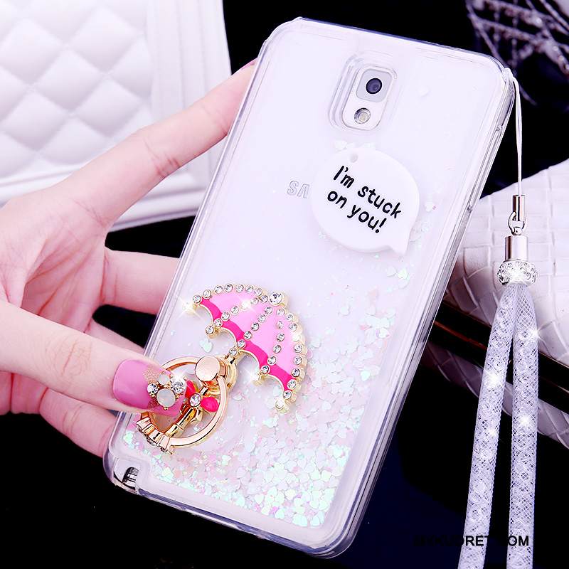 Kuori Samsung Galaxy Note 3 Silikoni Ripustettavat Koristeet Puhelimen Kuoret, Kotelo Samsung Galaxy Note 3 Suojaus Ihana Juoksuhiekka