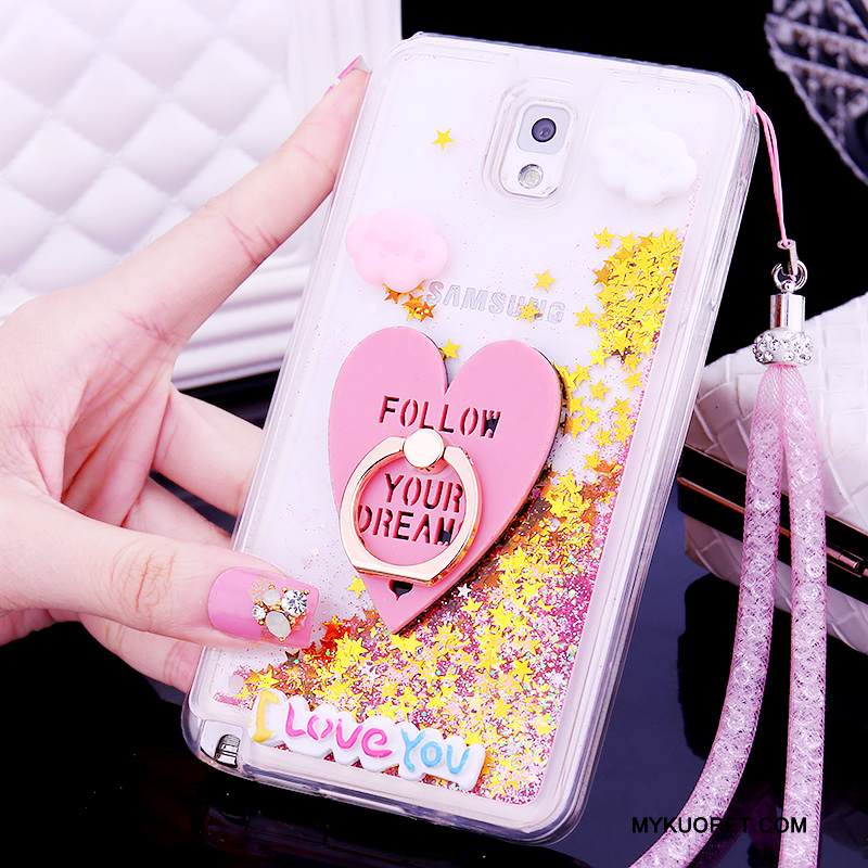 Kuori Samsung Galaxy Note 3 Silikoni Ripustettavat Koristeet Puhelimen Kuoret, Kotelo Samsung Galaxy Note 3 Suojaus Ihana Juoksuhiekka
