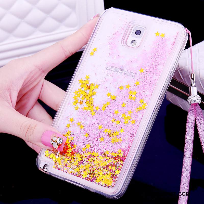 Kuori Samsung Galaxy Note 3 Silikoni Ripustettavat Koristeet Puhelimen Kuoret, Kotelo Samsung Galaxy Note 3 Suojaus Ihana Juoksuhiekka