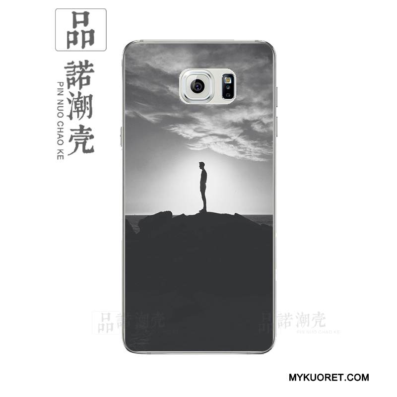 Kuori Samsung Galaxy Note 3 Silikoni Taide Persoonallisuus, Kotelo Samsung Galaxy Note 3 Pehmeä Neste Maisema Harmaa