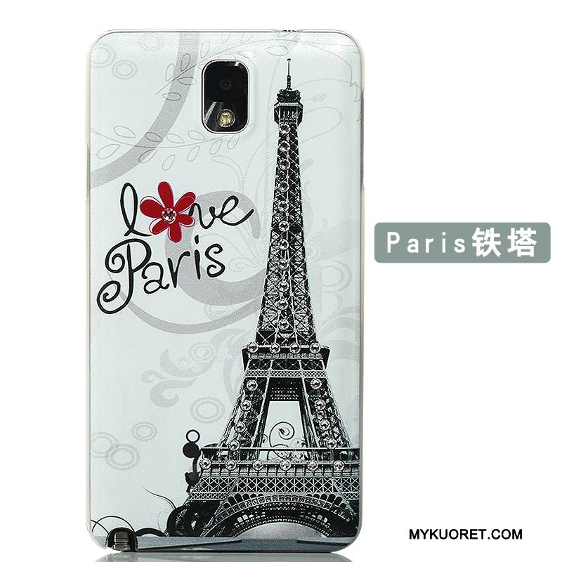 Kuori Samsung Galaxy Note 3 Suojaus Jauhe Takakansi, Kotelo Samsung Galaxy Note 3 Luova Puhelimen Kuoret