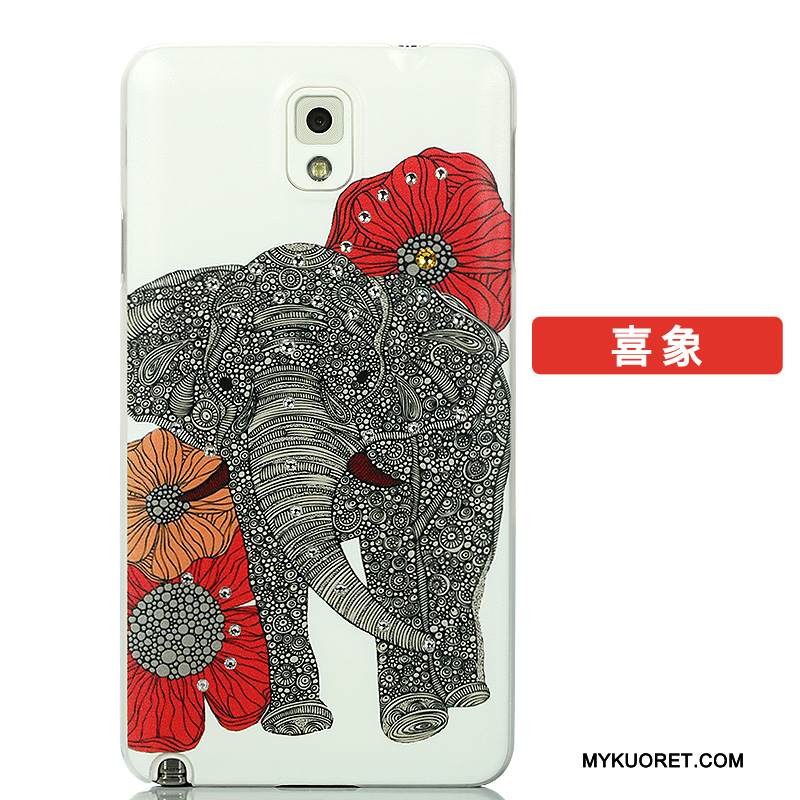 Kuori Samsung Galaxy Note 3 Suojaus Jauhe Takakansi, Kotelo Samsung Galaxy Note 3 Luova Puhelimen Kuoret