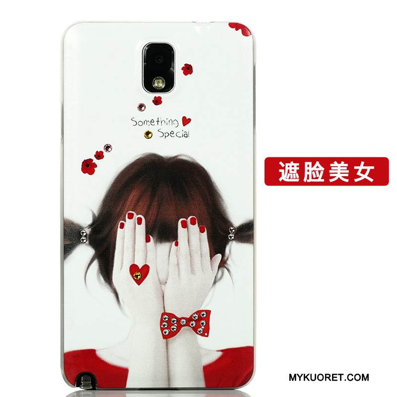 Kuori Samsung Galaxy Note 3 Suojaus Jauhe Takakansi, Kotelo Samsung Galaxy Note 3 Luova Puhelimen Kuoret