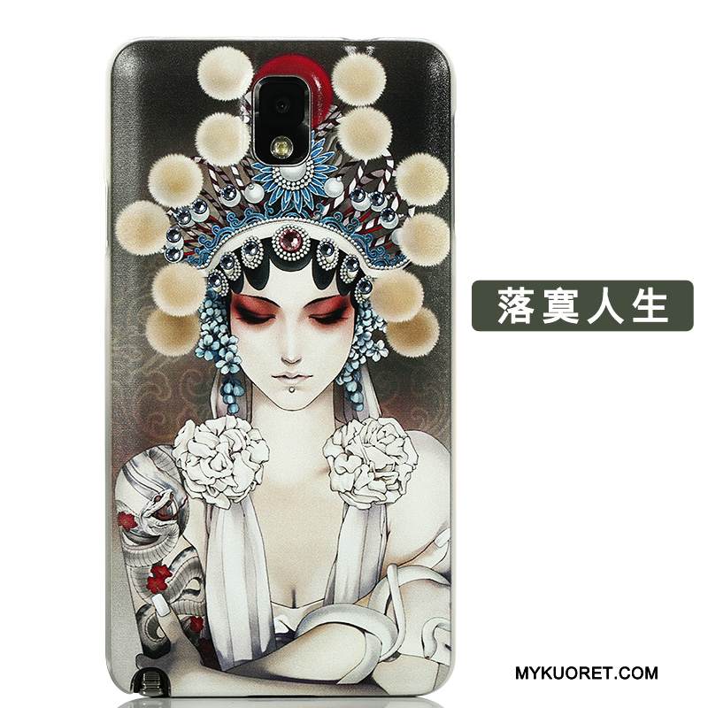 Kuori Samsung Galaxy Note 3 Suojaus Jauhe Takakansi, Kotelo Samsung Galaxy Note 3 Luova Puhelimen Kuoret