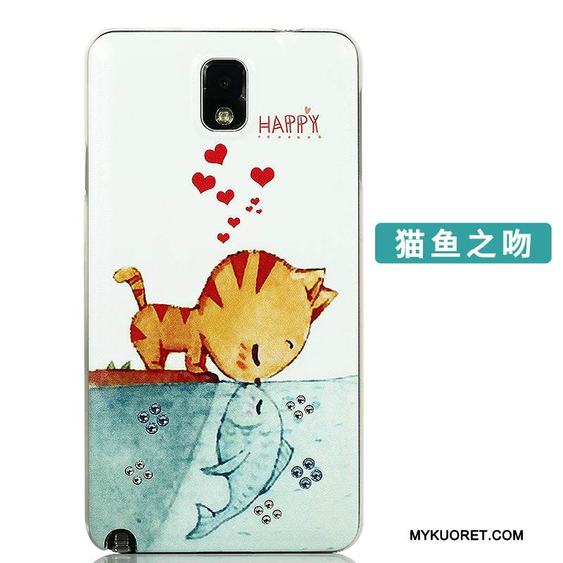 Kuori Samsung Galaxy Note 3 Suojaus Jauhe Takakansi, Kotelo Samsung Galaxy Note 3 Luova Puhelimen Kuoret