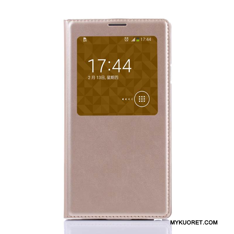 Kuori Samsung Galaxy Note 3 Suojaus Keltainen Oranssi, Kotelo Samsung Galaxy Note 3 Nahka Puhelimen Kuoret