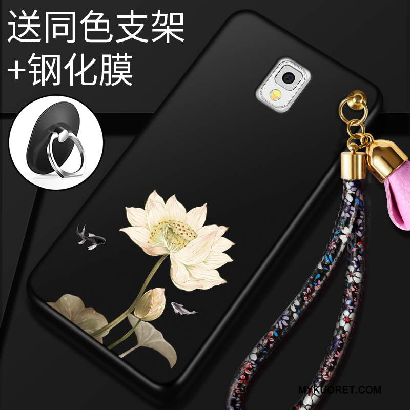 Kuori Samsung Galaxy Note 3 Suojaus Murtumaton Puhelimen Kuoret, Kotelo Samsung Galaxy Note 3 Pehmeä Neste Punainen Pesty Suede