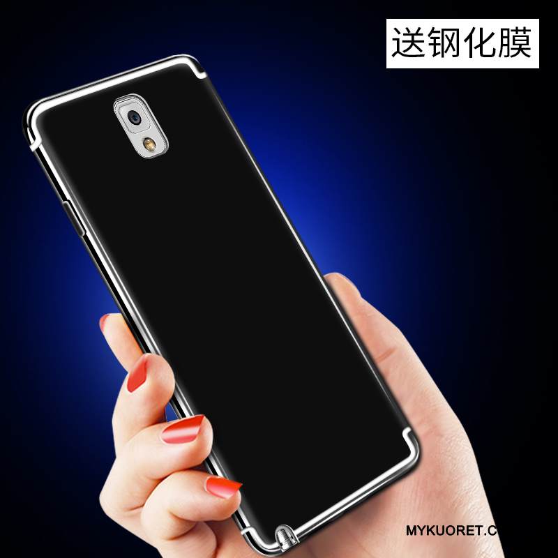 Kuori Samsung Galaxy Note 3 Suojaus Puhelimen Kuoret Murtumaton, Kotelo Samsung Galaxy Note 3 Pehmeä Neste Keltainen