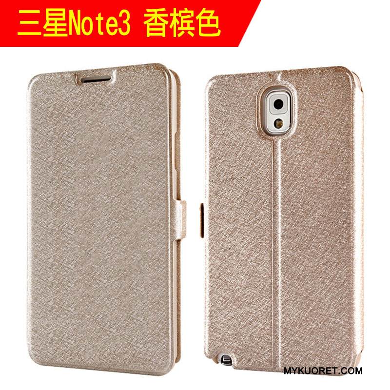 Kuori Samsung Galaxy Note 3 Suojaus Trendi Murtumaton, Kotelo Samsung Galaxy Note 3 Nahka Puhelimen Kuoret Punainen