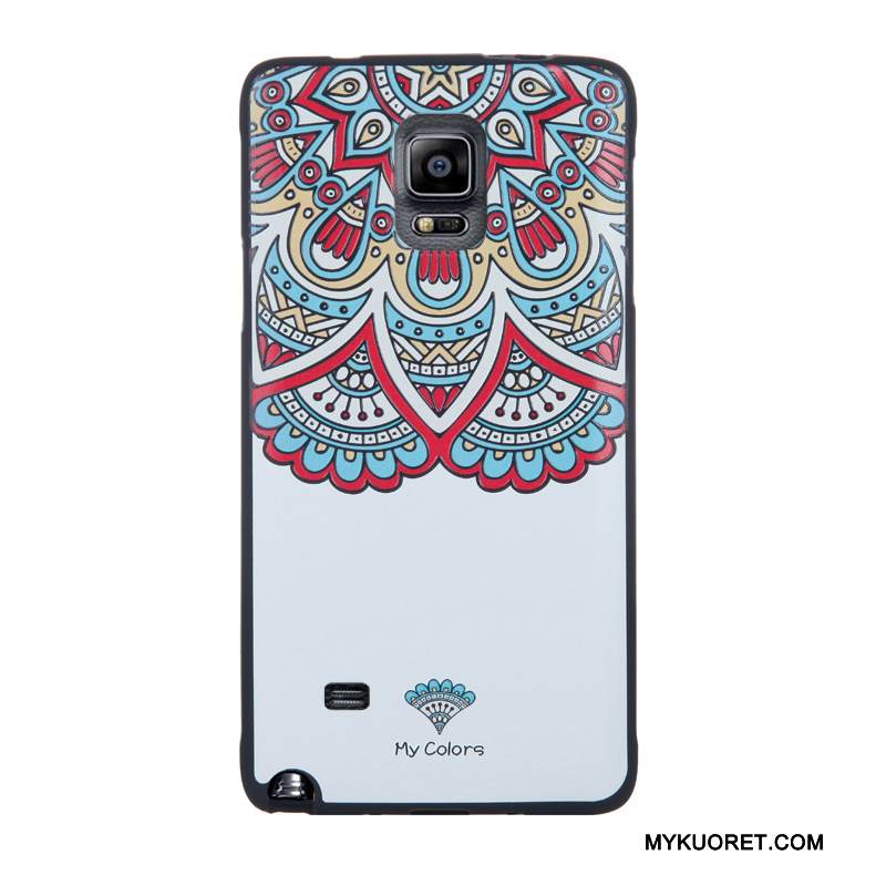 Kuori Samsung Galaxy Note 4 Kohokuviointi Puhelimen Kuoret Karkaisu, Kotelo Samsung Galaxy Note 4 Suojaus Kalvo Trendi