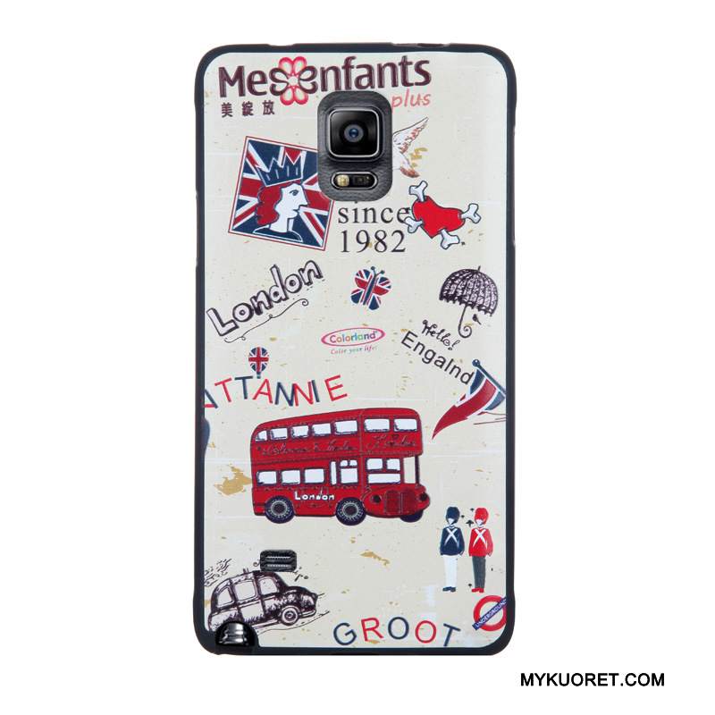 Kuori Samsung Galaxy Note 4 Kohokuviointi Puhelimen Kuoret Karkaisu, Kotelo Samsung Galaxy Note 4 Suojaus Kalvo Trendi