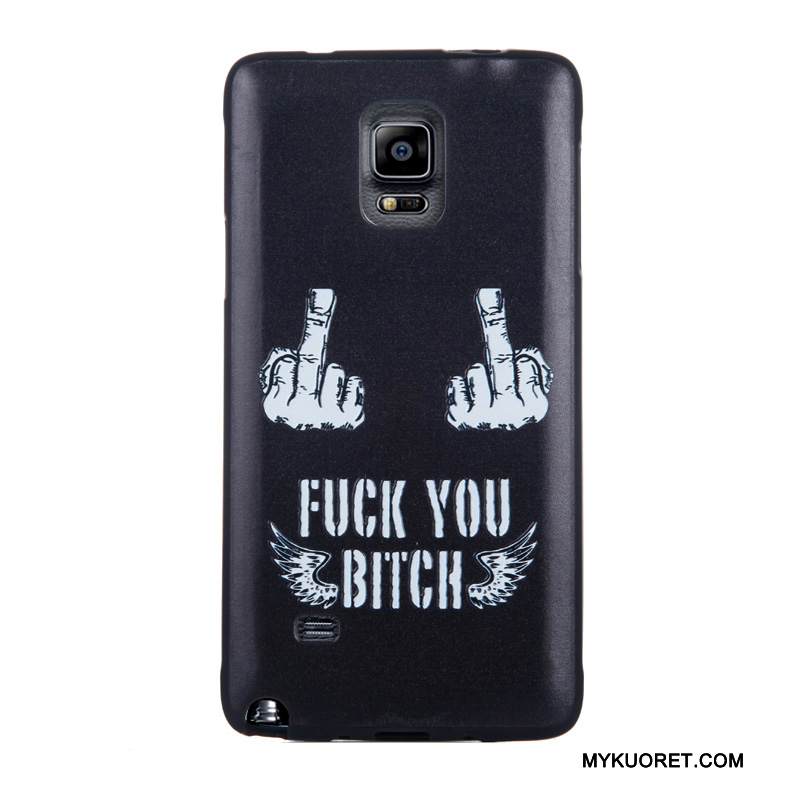 Kuori Samsung Galaxy Note 4 Kohokuviointi Puhelimen Kuoret Karkaisu, Kotelo Samsung Galaxy Note 4 Suojaus Kalvo Trendi