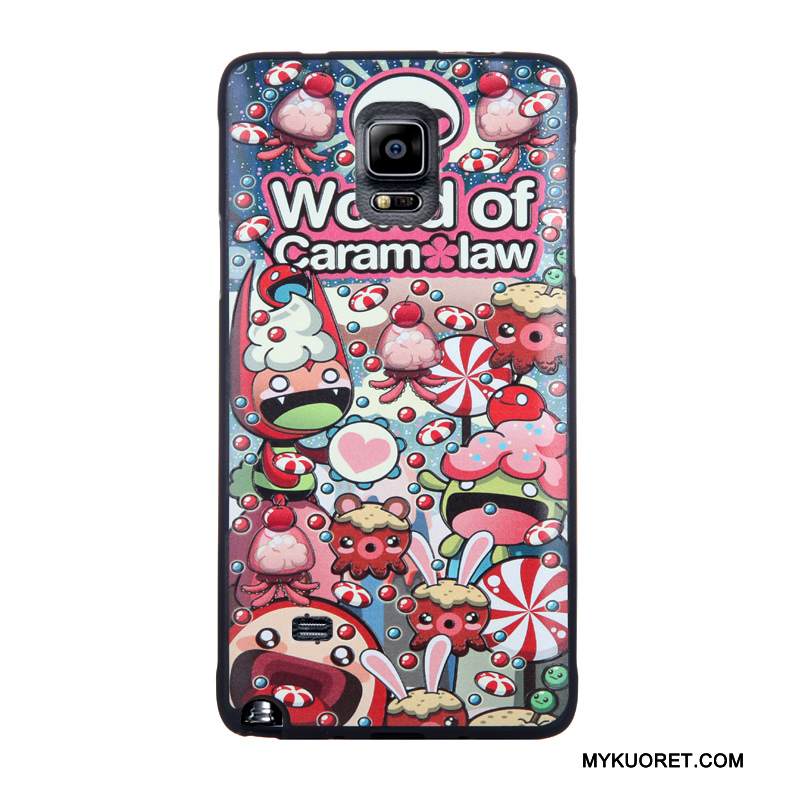 Kuori Samsung Galaxy Note 4 Kohokuviointi Puhelimen Kuoret Karkaisu, Kotelo Samsung Galaxy Note 4 Suojaus Kalvo Trendi