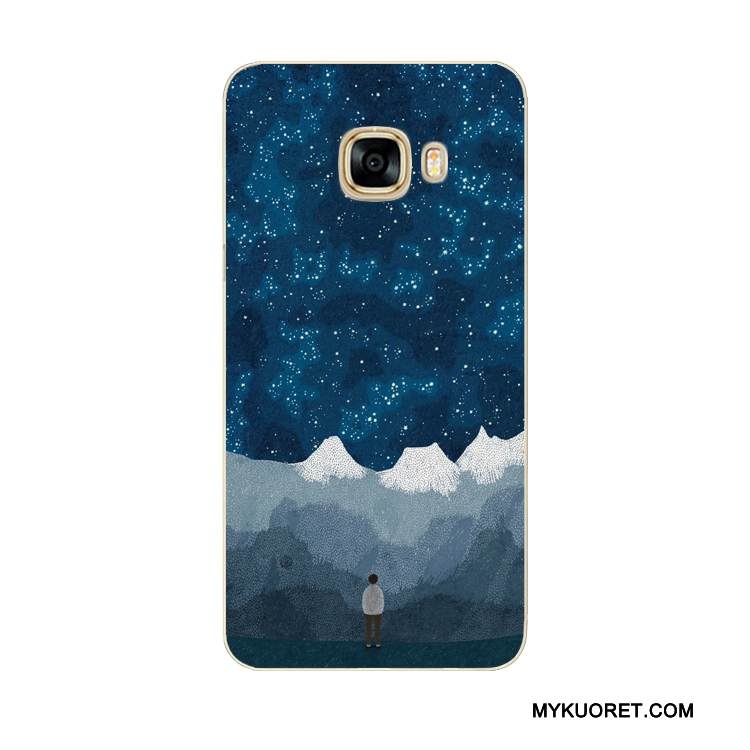 Kuori Samsung Galaxy Note 4 Laukut Maisema Puhelimen Kuoret, Kotelo Samsung Galaxy Note 4 Pehmeä Neste Kaunis Violetti