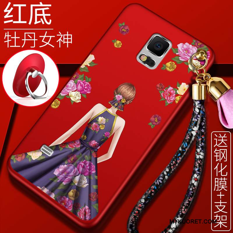 Kuori Samsung Galaxy Note 4 Laukut Puhelimen Kuoret Punainen, Kotelo Samsung Galaxy Note 4 Luova Murtumaton