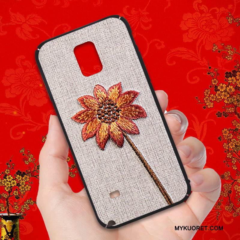 Kuori Samsung Galaxy Note 4 Luova Pesty Suede Murtumaton, Kotelo Samsung Galaxy Note 4 Laukut Puhelimen Kuoret Kova