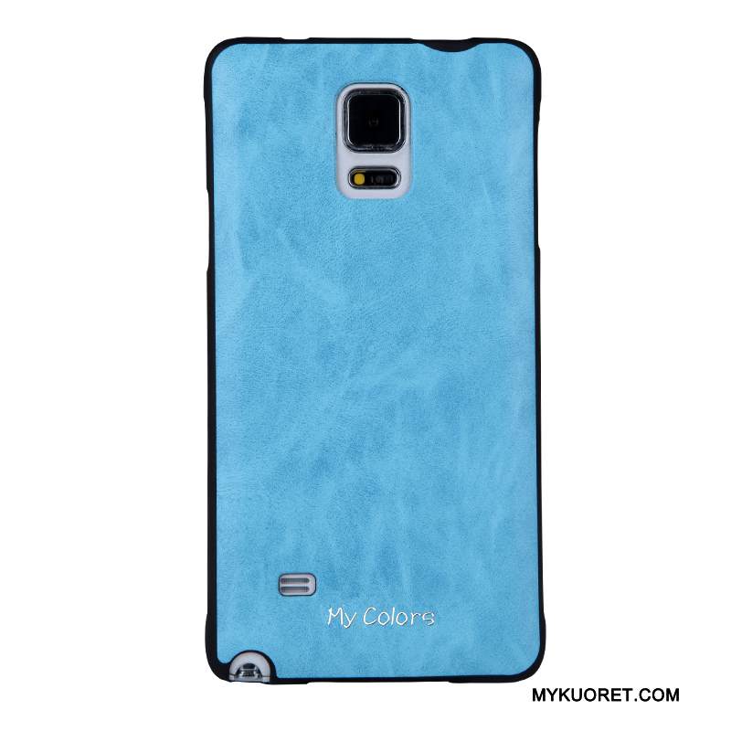 Kuori Samsung Galaxy Note 4 Nahka Punainen Puhelimen Kuoret, Kotelo Samsung Galaxy Note 4 Suojaus Liiketoiminta