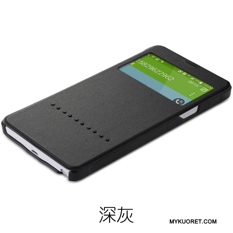 Kuori Samsung Galaxy Note 4 Nahka Valkoinen Windows, Kotelo Samsung Galaxy Note 4 Suojaus Puhelimen Kuoret