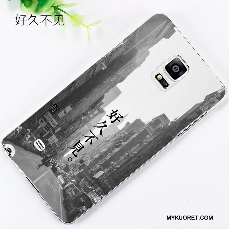 Kuori Samsung Galaxy Note 4 Sarjakuva Pesty Suede Puhelimen Kuoret, Kotelo Samsung Galaxy Note 4 Kohokuviointi Kevyt