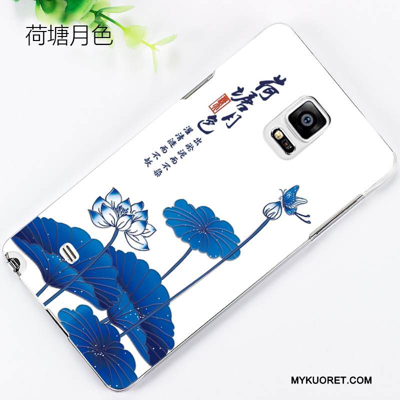 Kuori Samsung Galaxy Note 4 Sarjakuva Pesty Suede Puhelimen Kuoret, Kotelo Samsung Galaxy Note 4 Kohokuviointi Kevyt