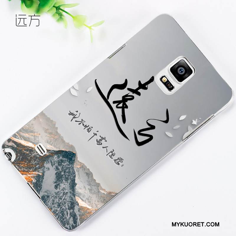 Kuori Samsung Galaxy Note 4 Sarjakuva Pesty Suede Puhelimen Kuoret, Kotelo Samsung Galaxy Note 4 Kohokuviointi Kevyt