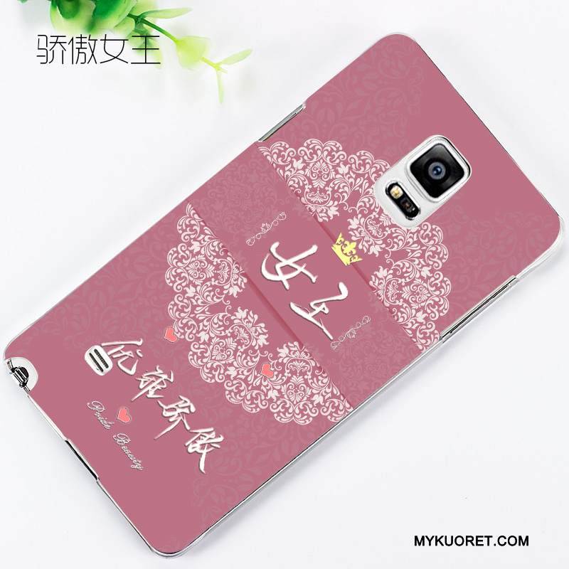 Kuori Samsung Galaxy Note 4 Sarjakuva Pesty Suede Puhelimen Kuoret, Kotelo Samsung Galaxy Note 4 Kohokuviointi Kevyt