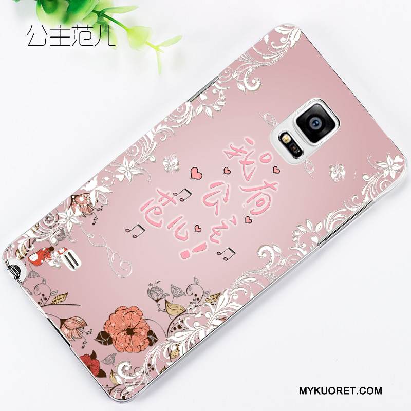 Kuori Samsung Galaxy Note 4 Sarjakuva Pesty Suede Puhelimen Kuoret, Kotelo Samsung Galaxy Note 4 Kohokuviointi Kevyt