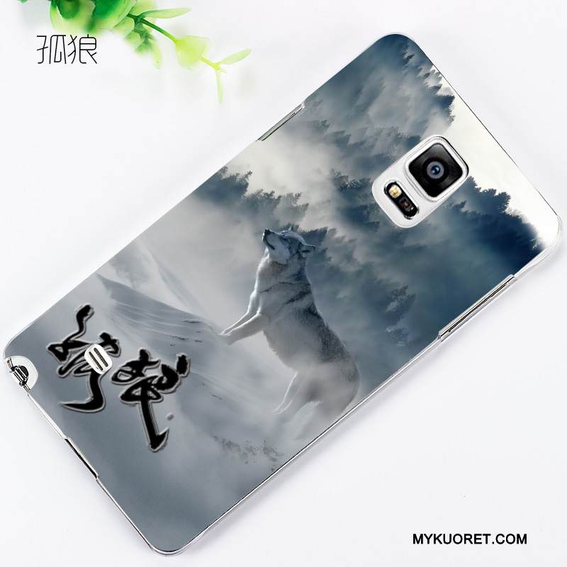 Kuori Samsung Galaxy Note 4 Sarjakuva Pesty Suede Puhelimen Kuoret, Kotelo Samsung Galaxy Note 4 Kohokuviointi Kevyt