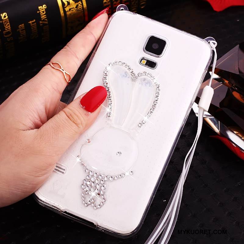 Kuori Samsung Galaxy Note 4 Sarjakuva Ripustettavat Koristeet Puhelimen Kuoret, Kotelo Samsung Galaxy Note 4 Strassi Jauhe Läpinäkyvä