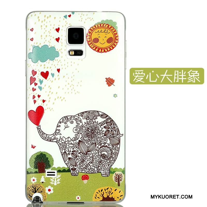 Kuori Samsung Galaxy Note 4 Sarjakuva Takakansi Ohut, Kotelo Samsung Galaxy Note 4 Suojaus Ultra Pesty Suede