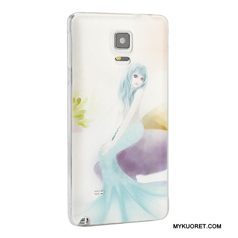 Kuori Samsung Galaxy Note 4 Silikoni Keltainen Puhelimen Kuoret, Kotelo Samsung Galaxy Note 4 Suojaus