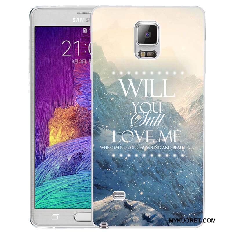 Kuori Samsung Galaxy Note 4 Silikoni Puhelimen Kuoret, Kotelo Samsung Galaxy Note 4 Maalaus
