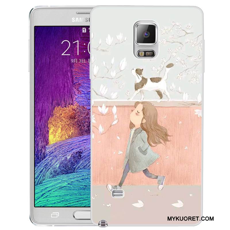 Kuori Samsung Galaxy Note 4 Silikoni Puhelimen Kuoret, Kotelo Samsung Galaxy Note 4 Maalaus