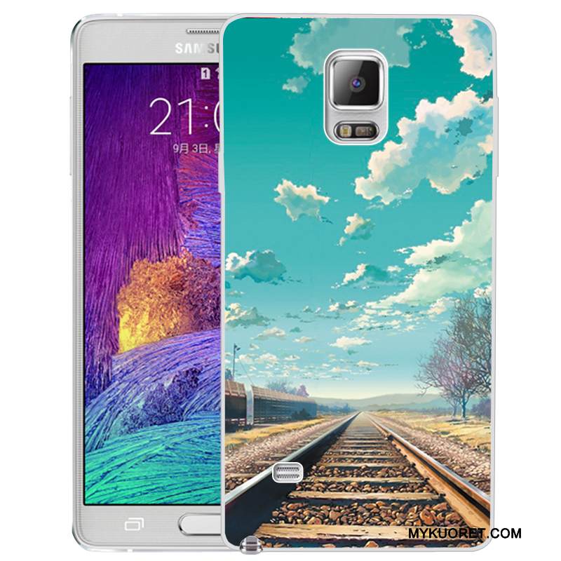 Kuori Samsung Galaxy Note 4 Silikoni Puhelimen Kuoret, Kotelo Samsung Galaxy Note 4 Maalaus